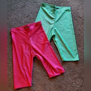 2 BIKER LEGGINGS, SMALL